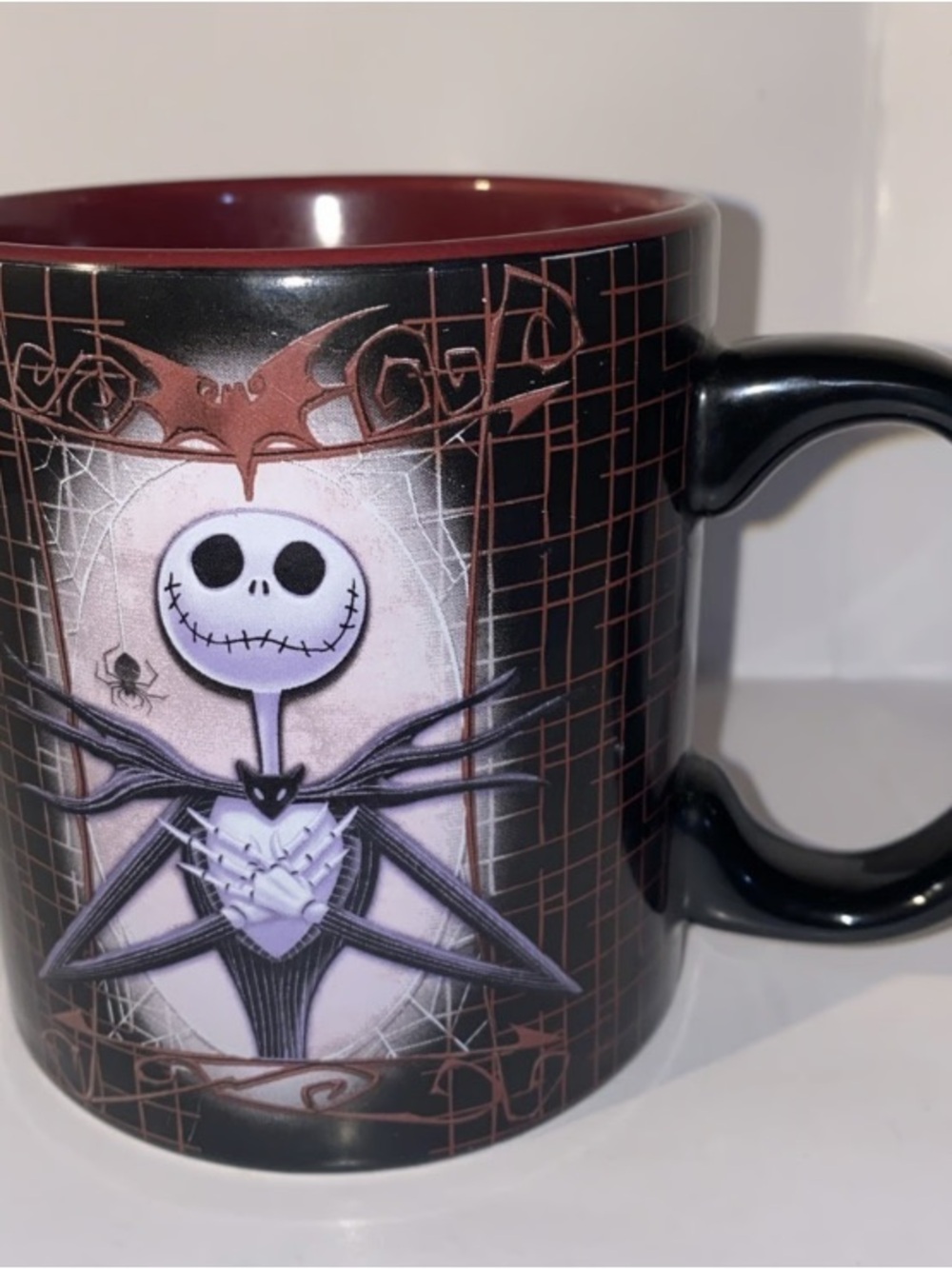 Nightmare Skeleton Decorative Black and Red Ceramic Mug